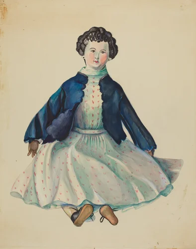 Doll by Mina Lowry, index of american design, 1936