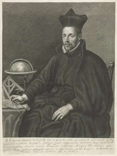 Portret van Johannes Carolus de la Faille by Adriaen Lommelin, print, 1630-1677