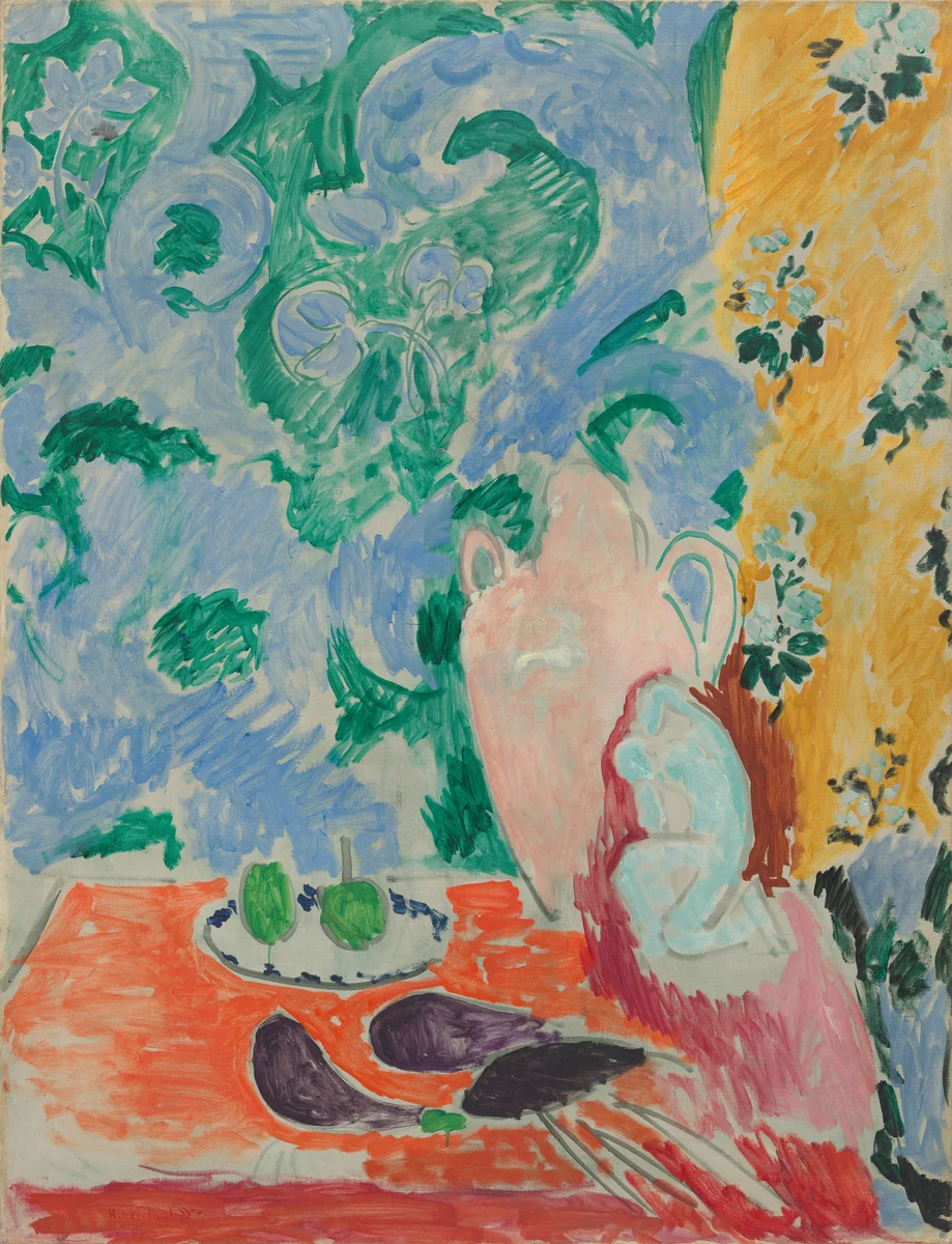 Still Life with Aubergines by Henri Matisse, painting, 1911