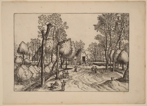 Farms by Johannes van Doetechum; Lucas van Doetechum; Master of the Small Landscapes, print, 1676