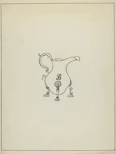 Silver Creamer by John R. Towers, index of american design, 1936