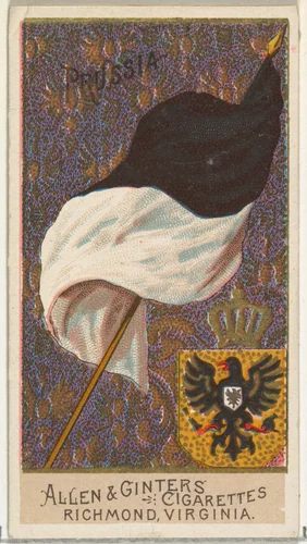 Prussia, from Flags of All Nations, Series 2 (N10) for Allen & Ginter Cigarettes Brands by Allen & Ginter, print, 1890