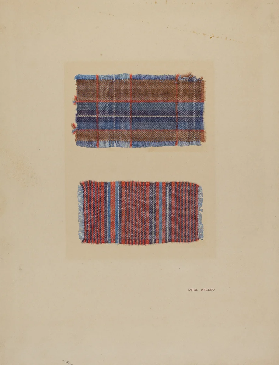Textile Samples by Paul Kelly, index of american design, 1938