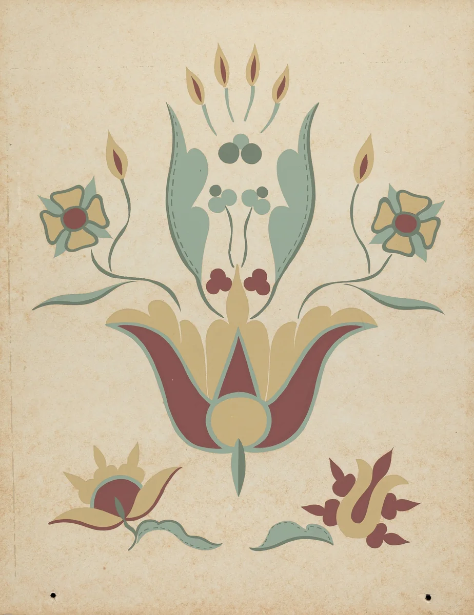 Mission San Louis Obispo Altar Tabernacle from the portfolio "Decorative Art of Spanish California" by American 20th Century, index of american design, 1935-1942