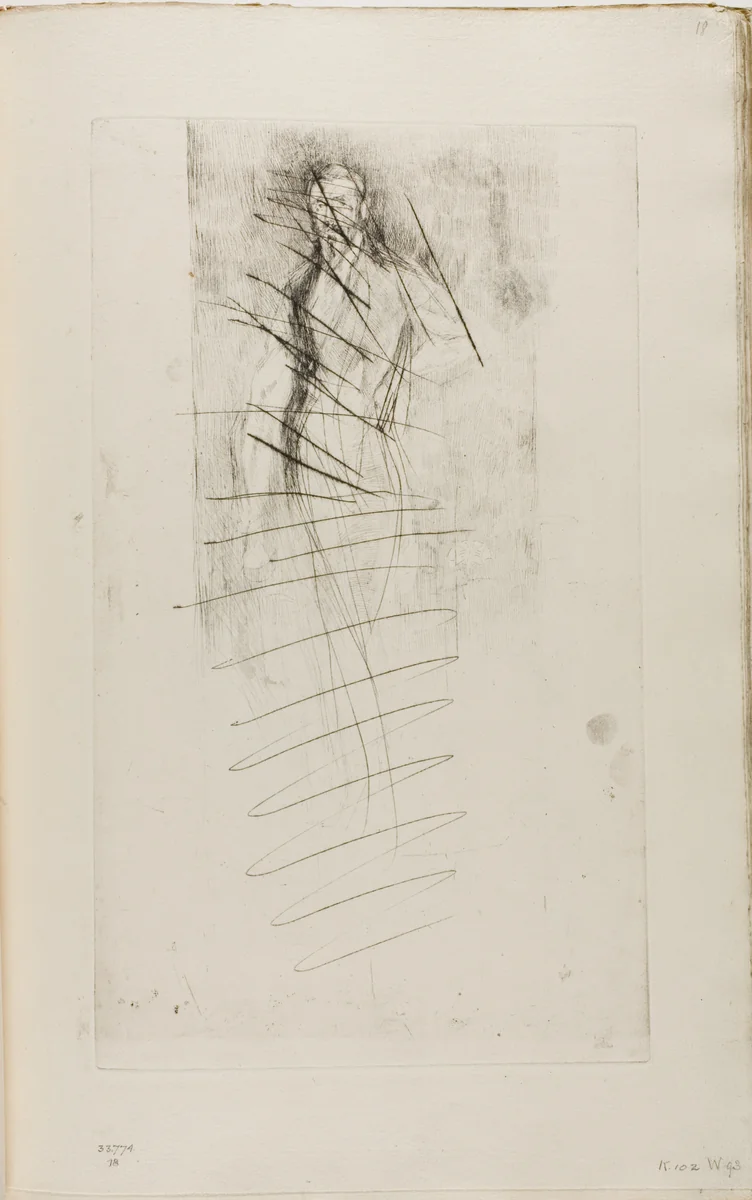 F. R. Leyland by James McNeill Whistler, print, 1874-1875