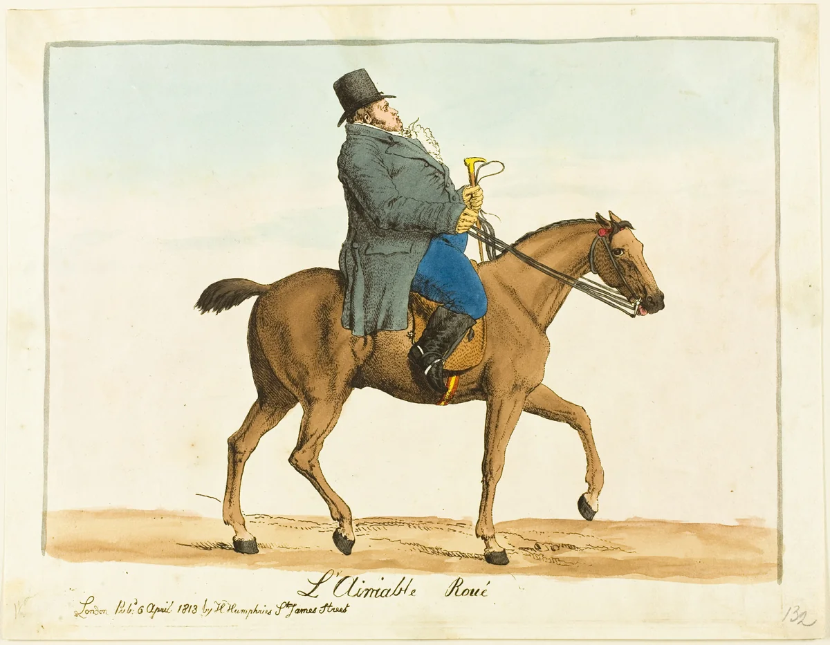 The Lovable Rake by Hannah Humphrey, print, 1813