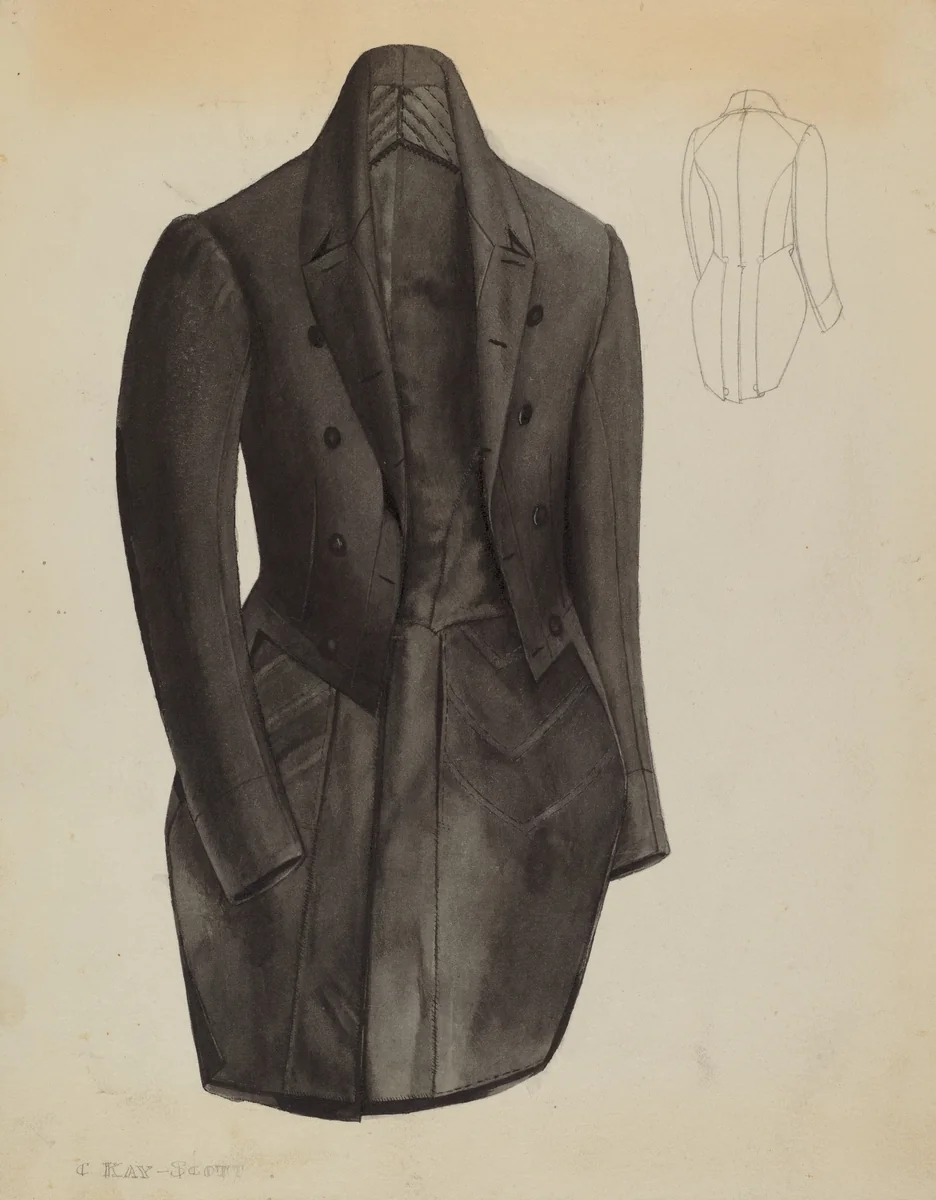 Tail Coat by Creighton Kay-Scott, index of american design, 1937