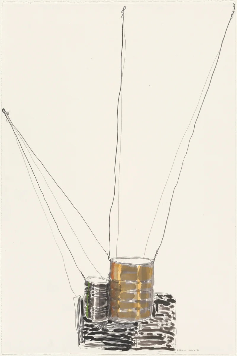 Untitled (Can Study) by Al Taylor, drawing, 1994