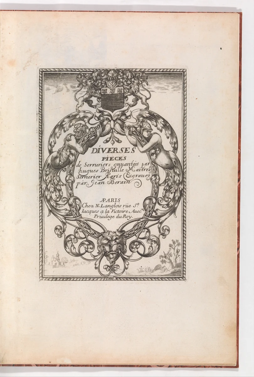 Diverses Pieces de Serruriers by Jean Berain, book, 1658-1668