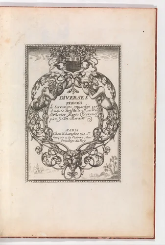Diverses Pieces de Serruriers by Jean Berain, book, 1658-1668