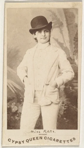 Miss Rats, from the Actors and Actresses series (N171) for Gypsy Queen Cigarettes by Goodwin & Company, photograph, 1886-1890