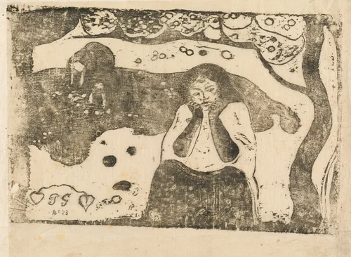 Human Misery (Misères humaines) by Paul Gauguin, print, 1898-1899