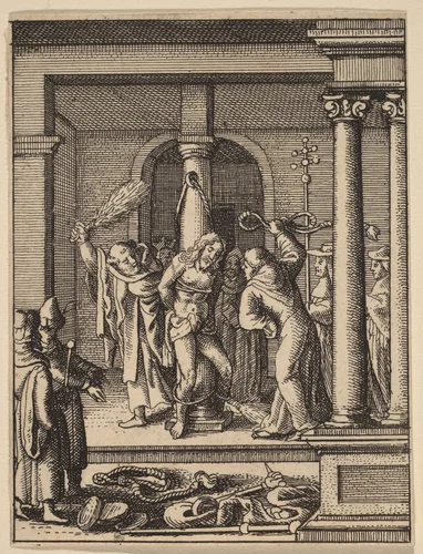 The Scourging by Wenceslaus Hollar
Hans Holbein the younger, print, 1607-1677