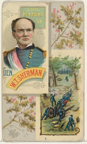 A Short History: General William T. Sherman, from the Histories of Generals series (N114) issued by W. Duke, Sons & Co. to promote Honest Long Cut Smoking and Chewing Tobacco by W. Duke, Sons & Co., print, 1888