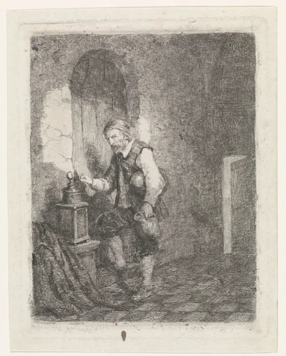 Cipier by David van der Kellen, print, 1837-1885