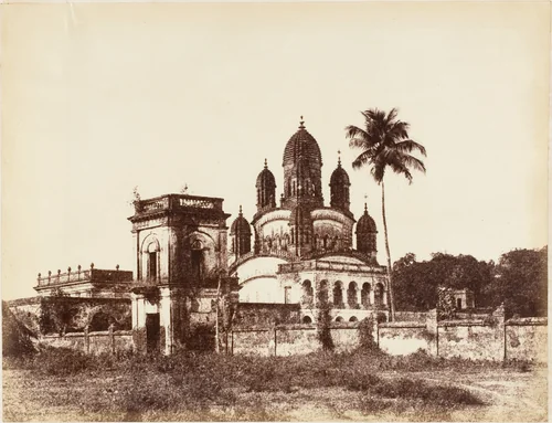 Temple at Allipore by R. B. Hill, photograph, 1850-1859