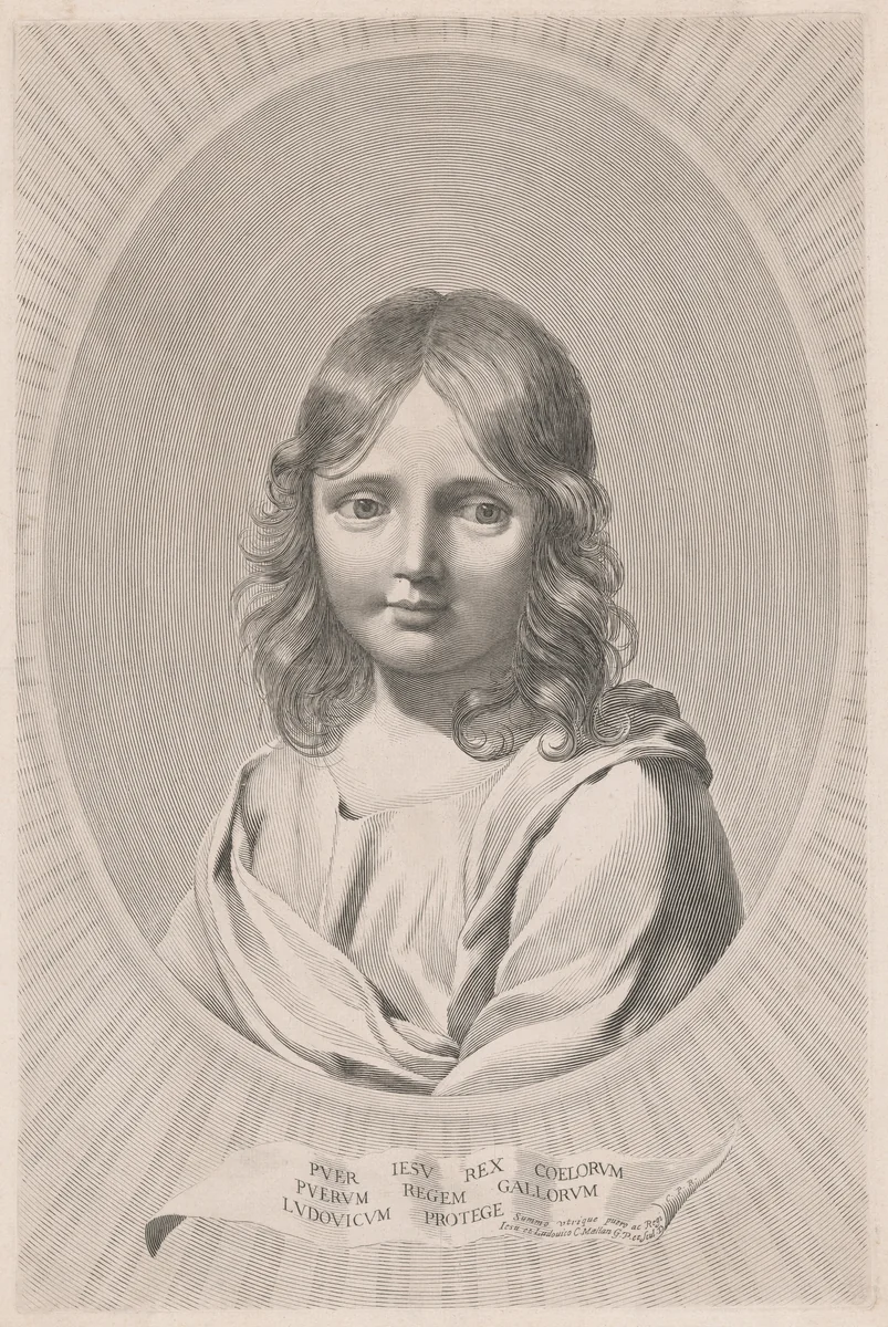 The Child Jesus by Claude Mellan, print, 1638-1648