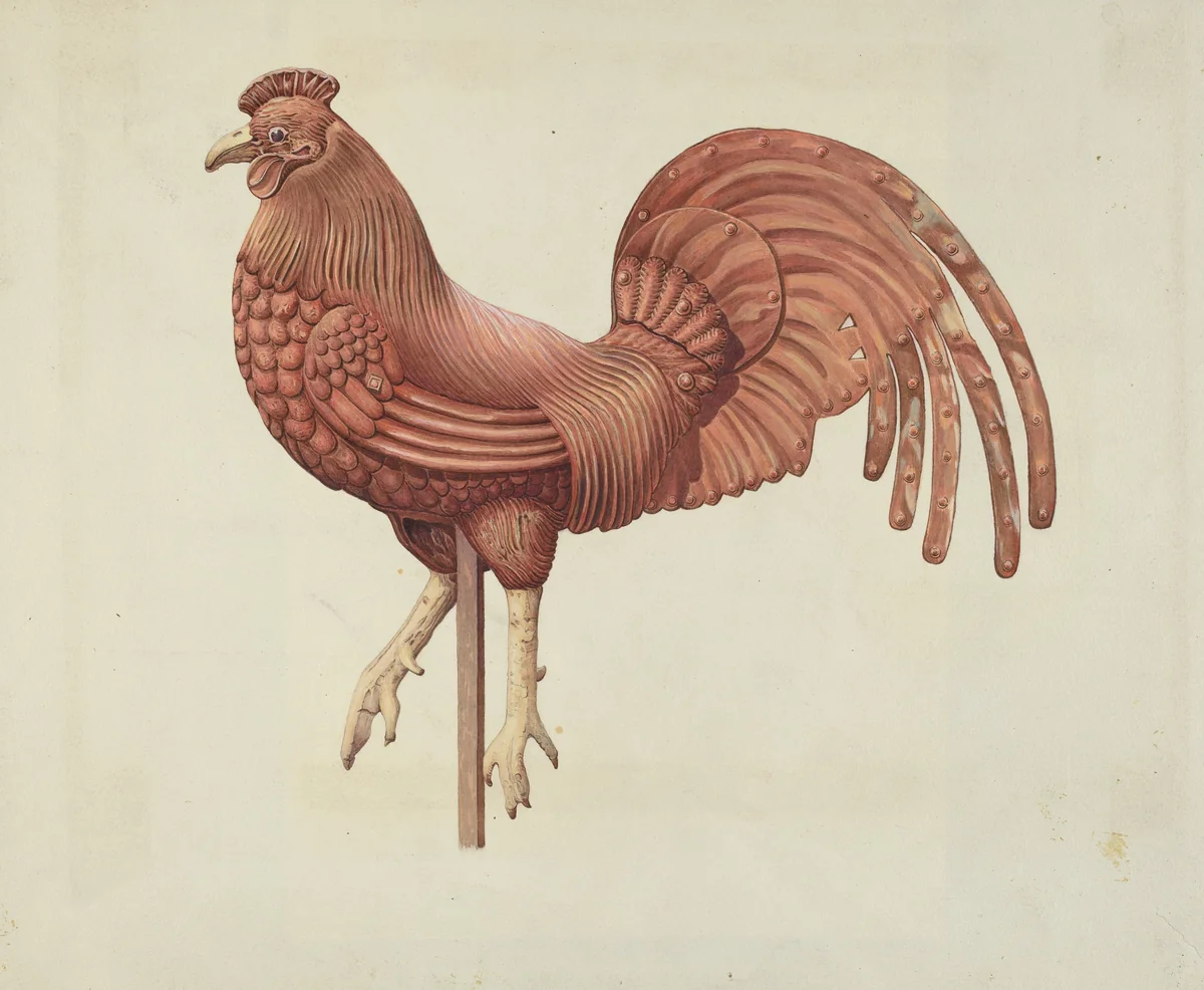 Weather Vane by Robert Pohle, index of american design, 1938