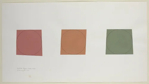 Distorted Square - Circle Series by Robert Mangold, drawing, 1971