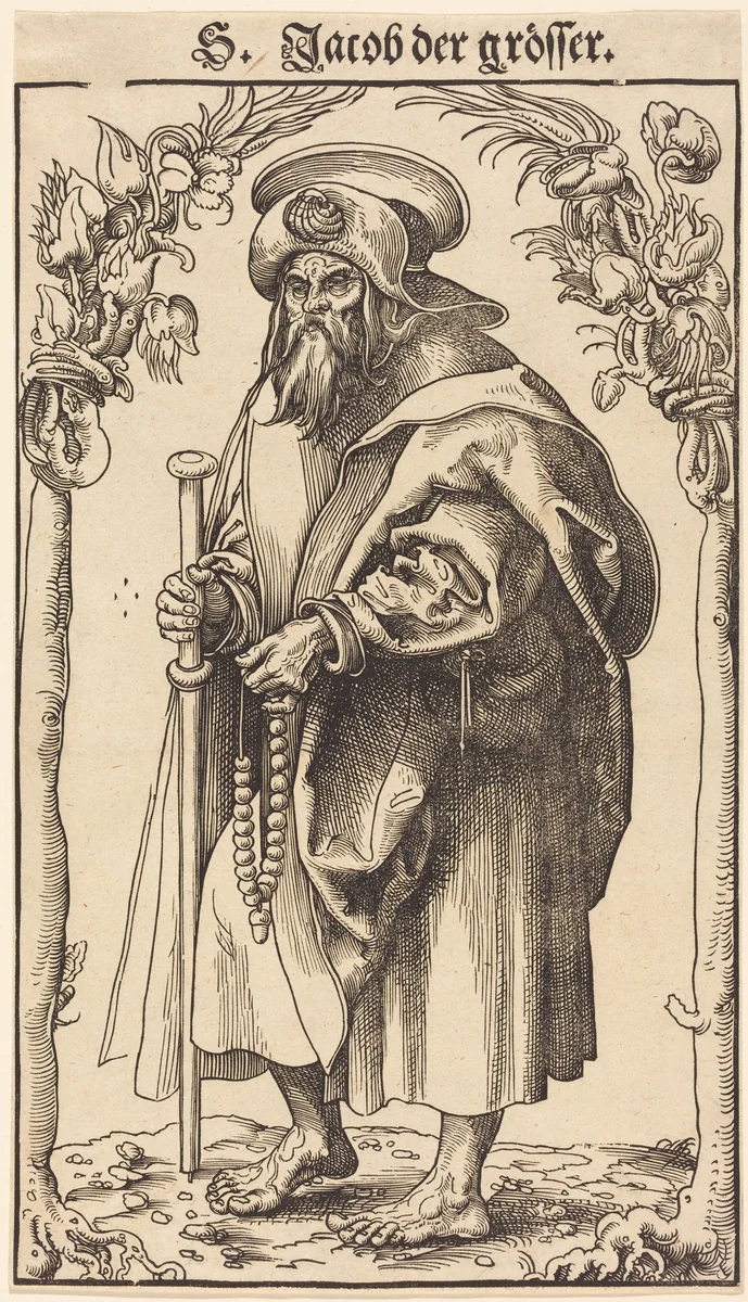 Saint James the Greater by Lucas Cranach, print, 1472-1553