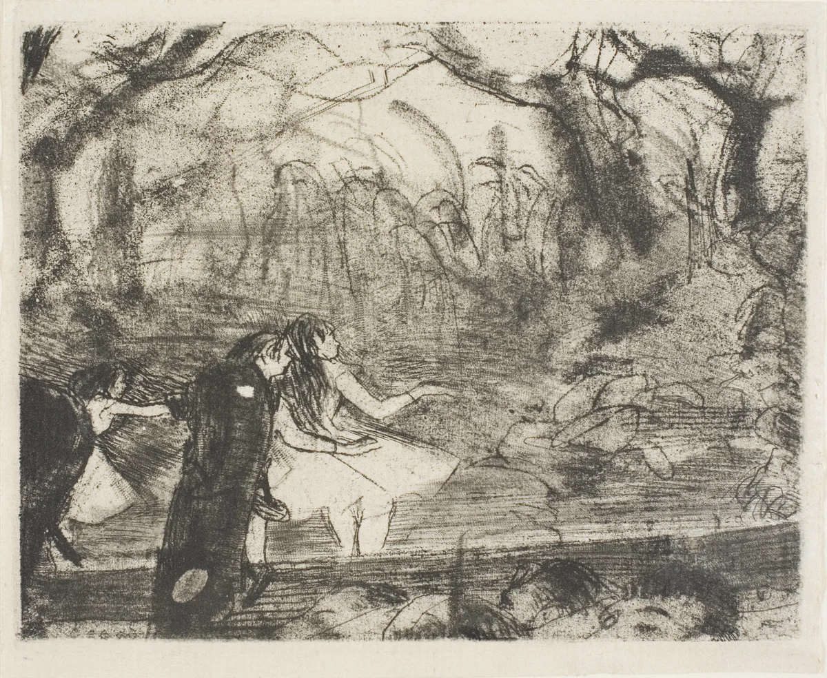 On Stage III by Edgar Degas, print, 1876-1877