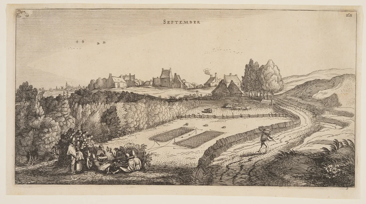 September, from The Twelve Months of the Year by Jan van de Velde II, print, 1616