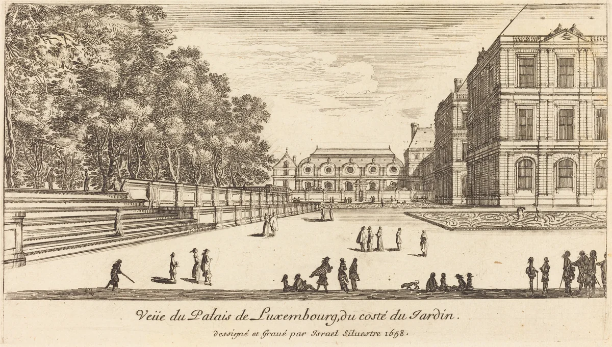 Veue du Luxembourg by Israël Silvestre, print, 1655