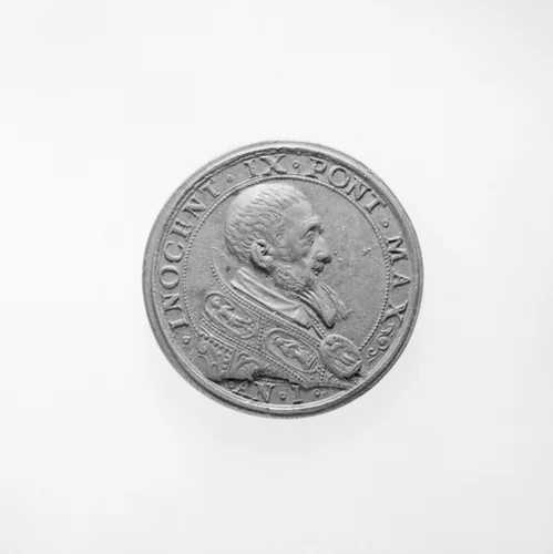 Innocent IX (Pope, 1591) by Niccolò de Bonis, metalwork, 1591