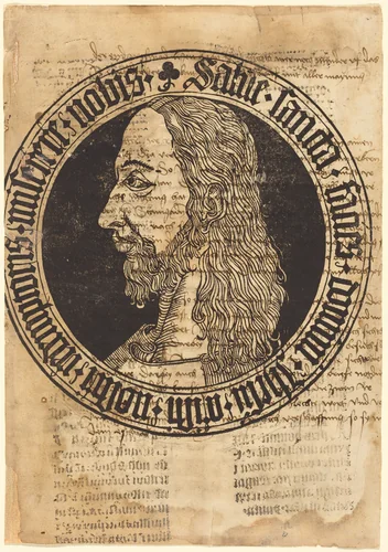 The Head of Christ by German 15th Century, print, 1500