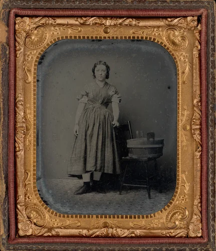 Portrait of a Washwoman by American 19th Century, photograph, 1860-1869