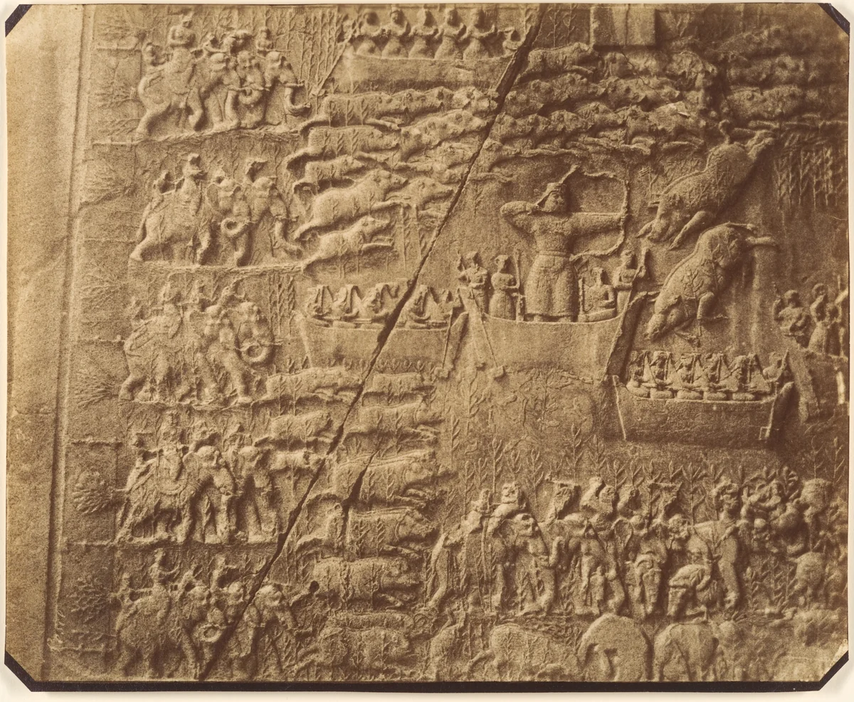 (1) [Tag-e Bustan, Kermanshah] by Luigi Pesce, photograph, 1840-1869