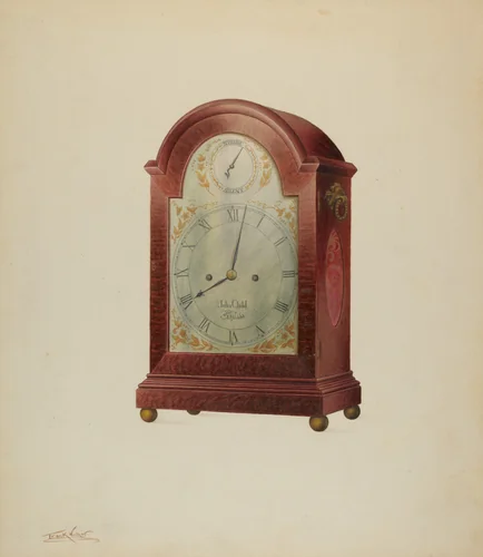 Clock by Frank Wenger, index of american design, 1938