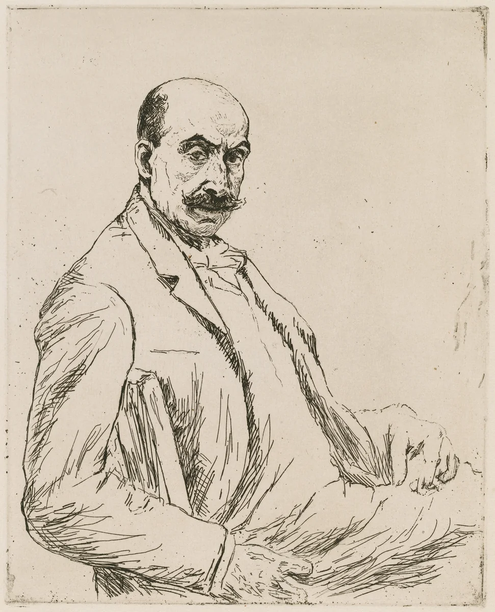 Self-Portrait by Max Liebermann, print, 1906