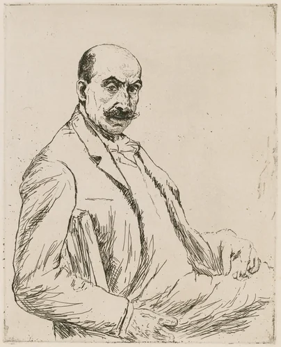 Self-Portrait by Max Liebermann, print, 1906