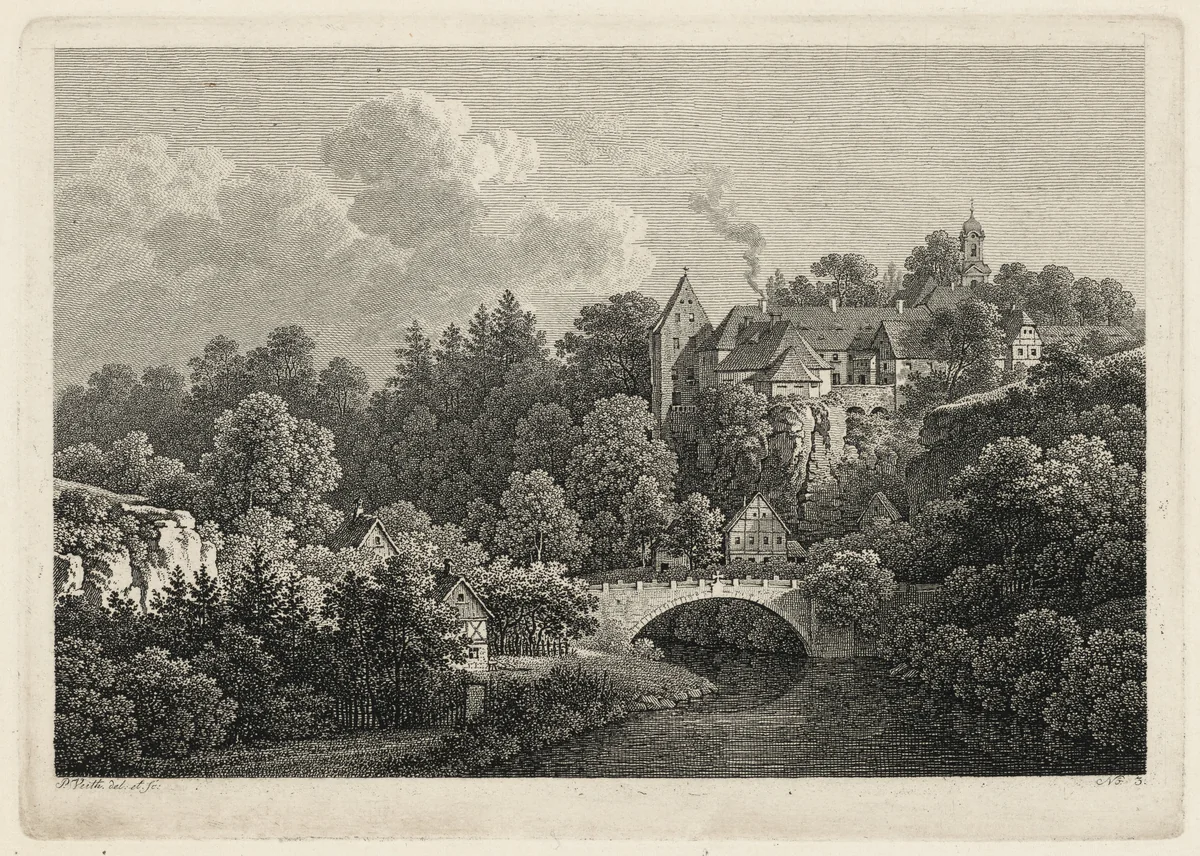 The Castle of Lohmen by Philipp Veith, portfolio, 1824