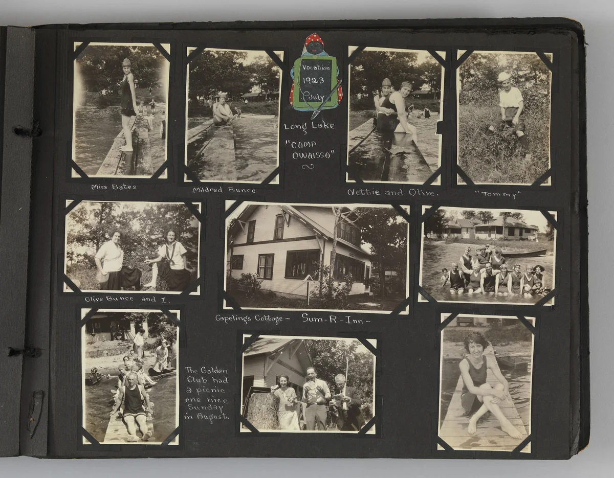 The Story of my Life and Friends as Told by Snapshots from Fourteen On by Blanche Parker, photograph, 1916