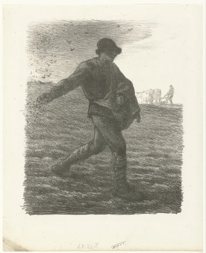 The Sower by Jean-François Millet, print, 1851