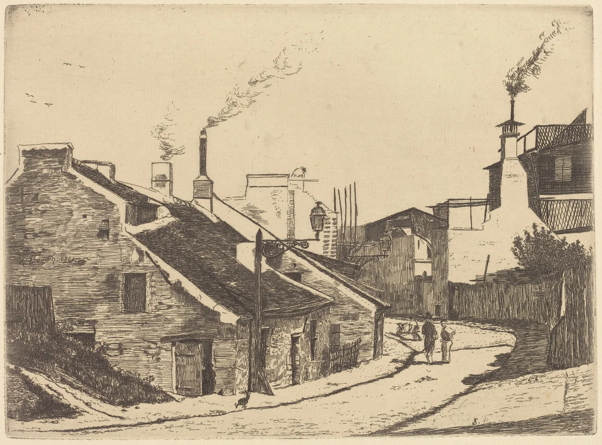 Rue du Champ de l'Alouette by François Bonvin, portfolio, 1861
