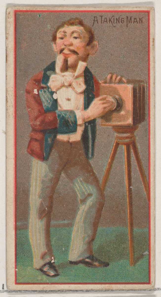 A Taking Man, from the Jokes series (N87) for Duke brand cigarettes by W. Duke, Sons & Co., print, 1890