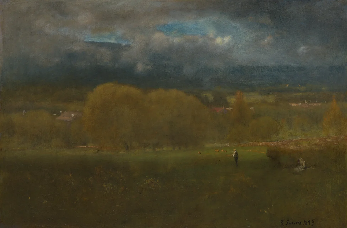 Sunlit Valley by George Inness, painting, 1893