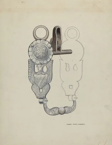 Eagle Bit by Eva Fox; Harry Mann Waddell, index of american design, 1936