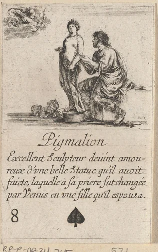Pygmalion by Stefano della Bella, print, 1620-1664