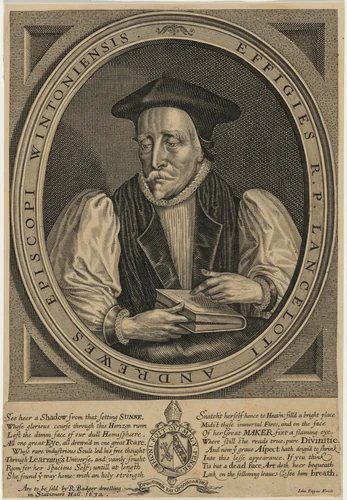 Lancelot Andrewes, Bishop of Winchester by John Payne, print, 1632