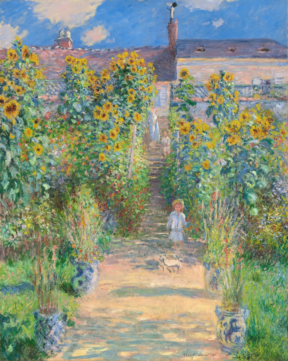 The Artist's Garden at Vétheuil by Claude Monet, painting, 1881