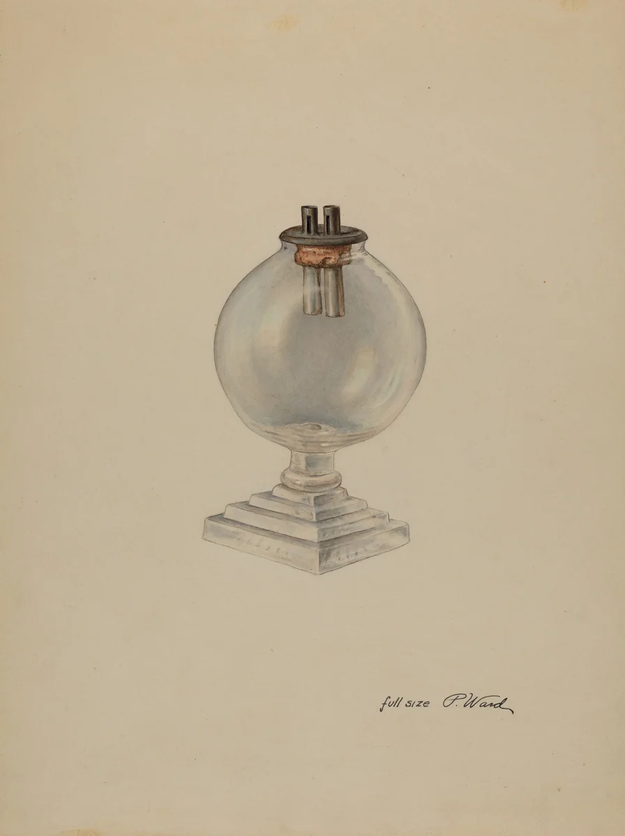 Lamp by Paul Ward, index of american design, 1938