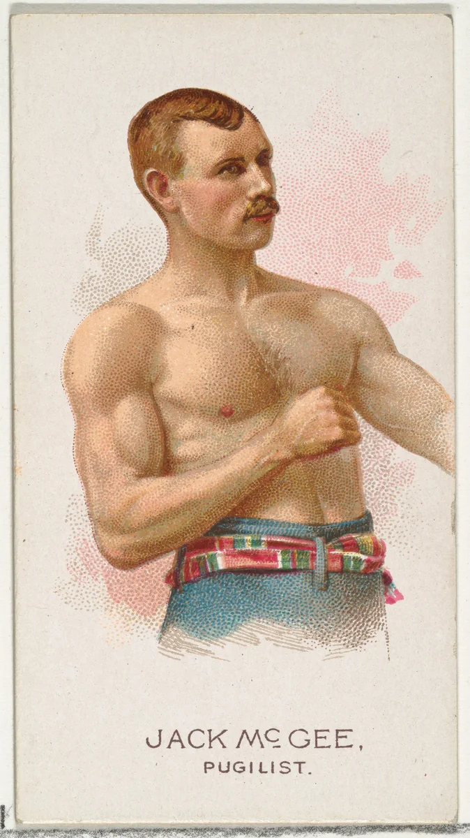 Jack McGee, Pugilist, from World's Champions, Series 2 (N29) for Allen & Ginter Cigarettes by Allen & Ginter, print, 1888