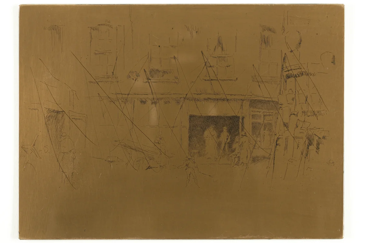 Little Court by James McNeill Whistler, metalwork, 1880-1881