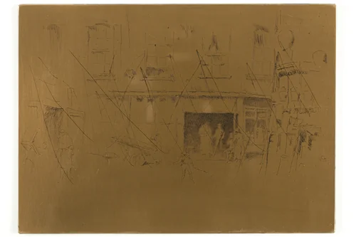 Little Court by James McNeill Whistler, metalwork, 1880-1881