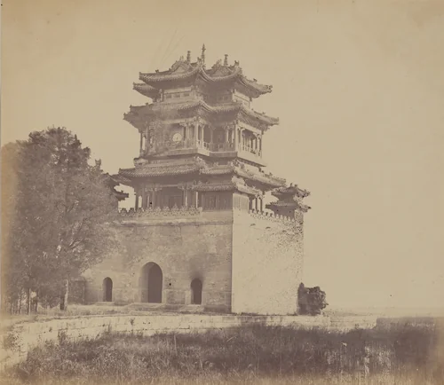 Imperial Summer Palace Yuen Min Yuen, Pekin, Before the Burning, October 18, 1860 by Felice Beato, photograph, 1860