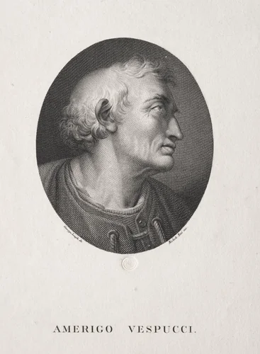 Portrait of Amerigo Vespucci by Michele Bisi, print, 1808-1860
